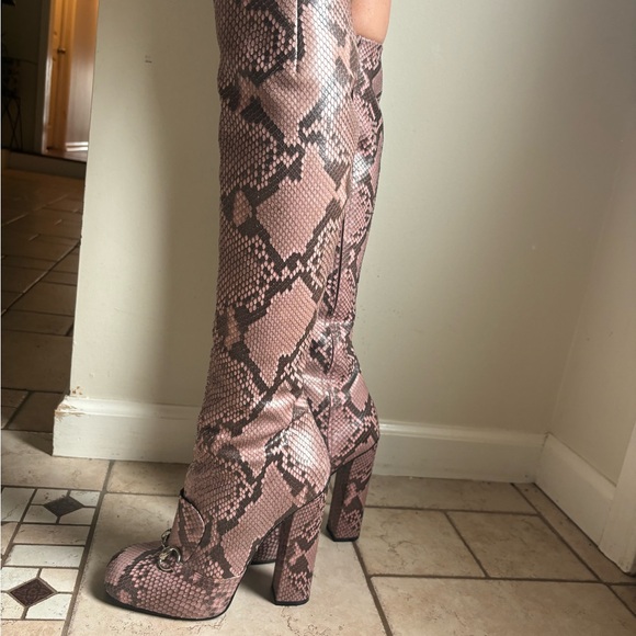 Pink Python Gucci Boots - Picture 3 of 10